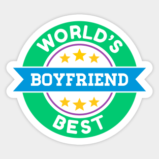 World's Best Boyfriend Sticker